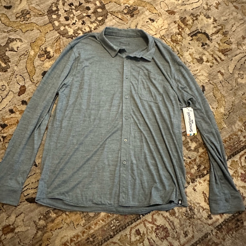 Smartwool Blue Long Sleeve Shirt